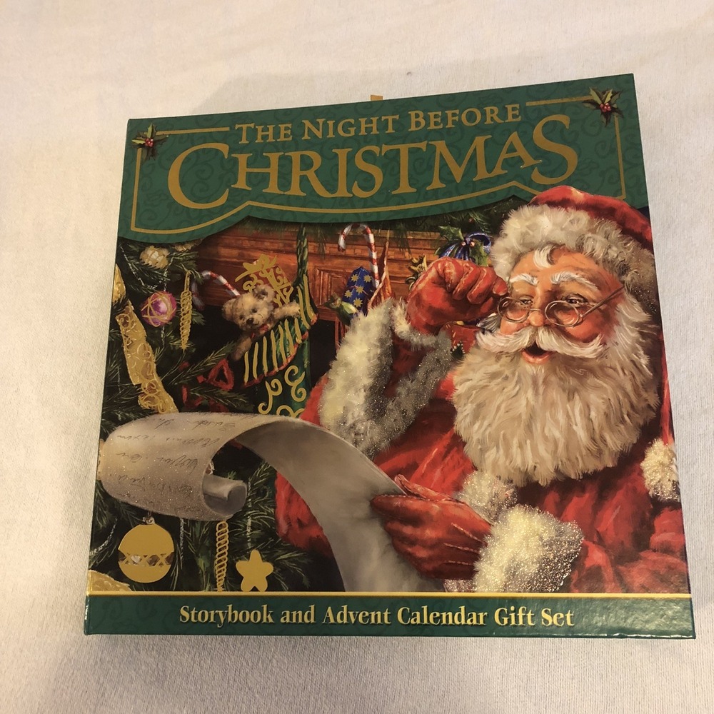 The Night Before Christmas Book/Advent Calendar Gift Set-Readers Digest 2011 Fun